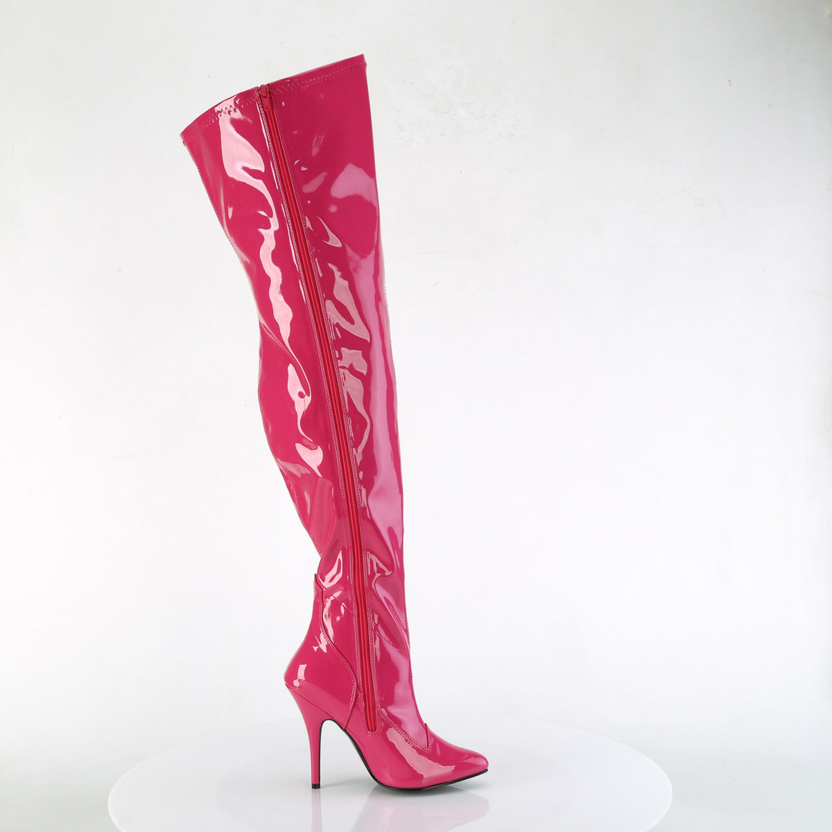 SEDUCE-3000WC Hot Pink Wide Calf Pleaser Sexy Thigh High Boots