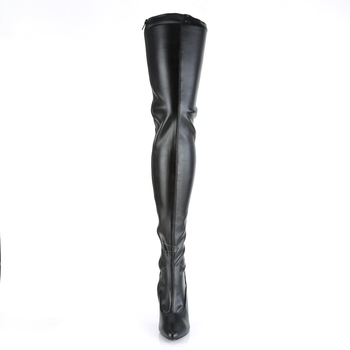 SEDUCE-3063 Pleasers Thigh Boots 5" Heel Black Fetish Thigh Boots
