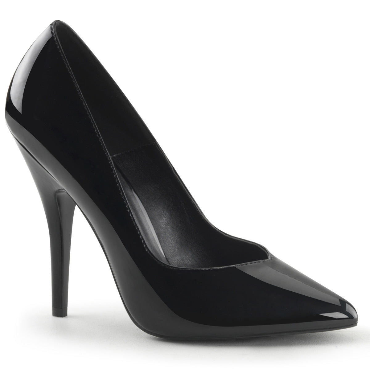Black 5 Inch Fetish Heels -  Pleaser SEDUCE-420V