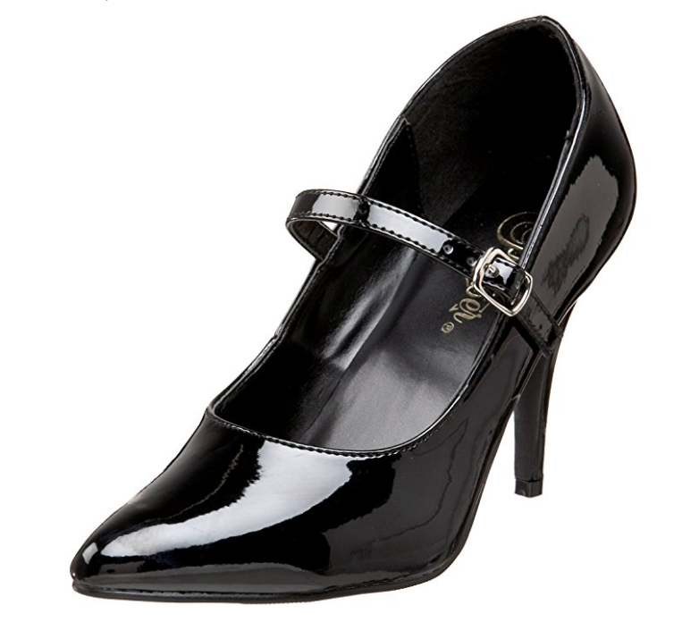 SEDUCE-440 Pleaser Blk Patent High Heel Alternative Footwear Discontinued Sale Stock