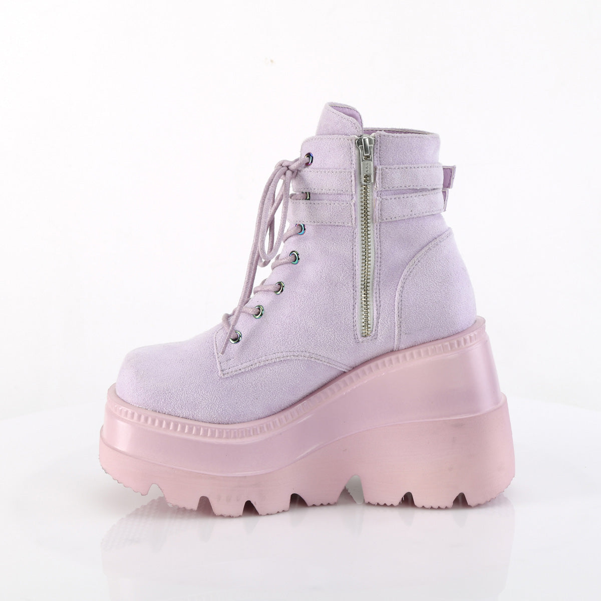 SHAKER-52 Demonia Alternative Footwear Womans Boots Lavendar