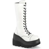 Shaker-72 Demoniacult alternativo calzado de rodilla de mujeres