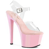 SKY-308 Sexy Shoes 7 Inch Heel Baby Pink Stripper Platforms High Heels