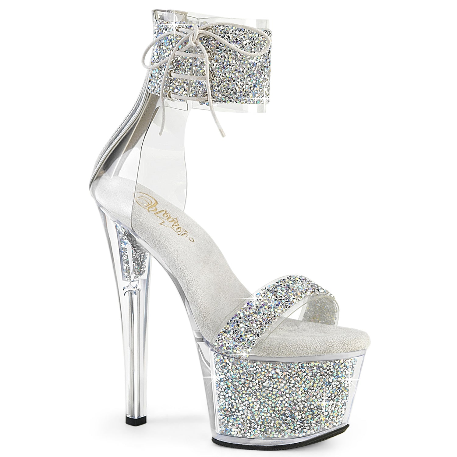 Sky-327rsi Pleaser Sexy Rhinestone Bling Plataforma Shoes High Heel