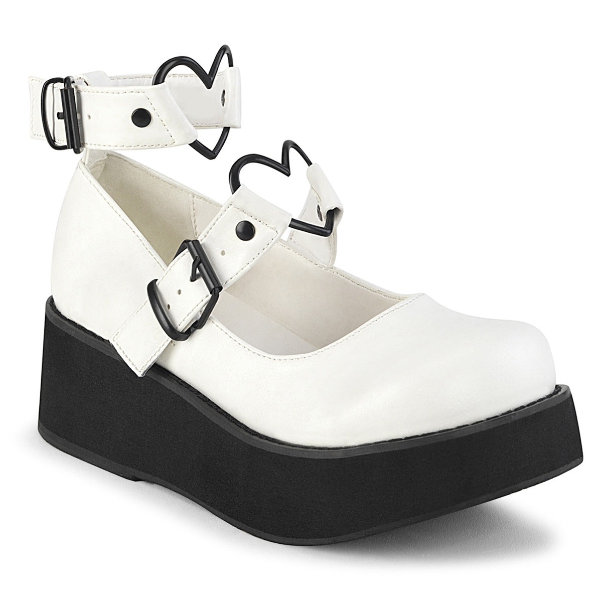 White  Alternative Footwear -  Demonia Cult SPRITE-02