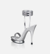 STARLET-578 Silver Pole Dancing Sandals