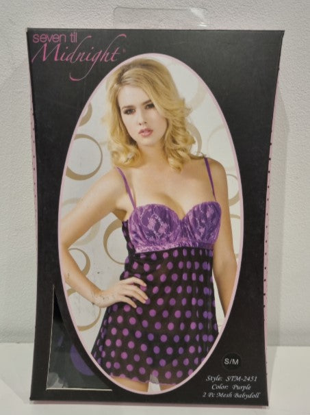 STM2451 Sexy Lingerie Purple Set