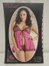 STM9008 Hot Pink Babydoll Lingerie Set