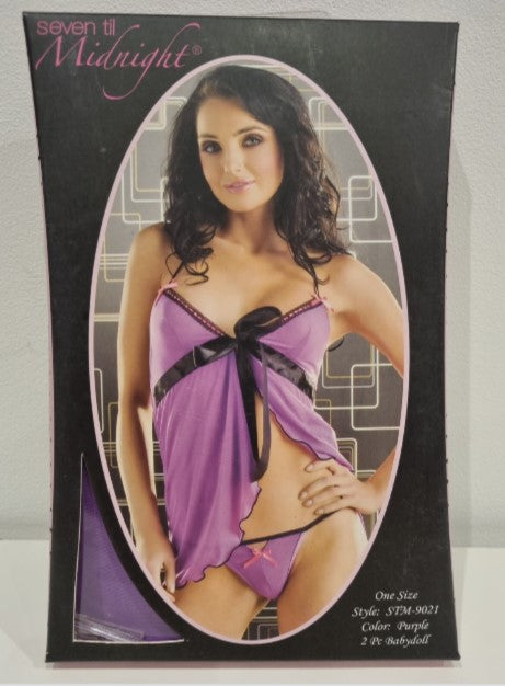 STM9021 Purple Lingerie Set
