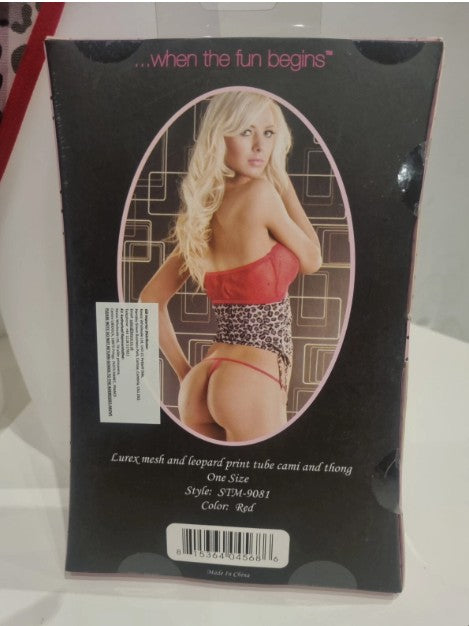 STM9081 Red Seven Til Midnight Lingerie Set