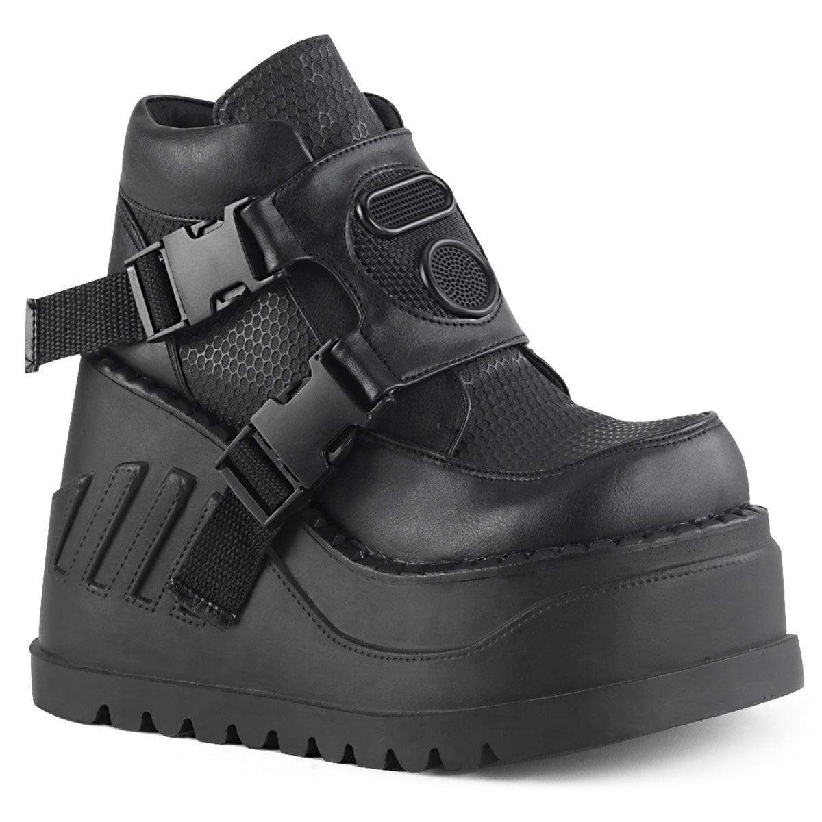 Black  Alternative Women's Ankle Boots -  Demonia Cult STOMP-15