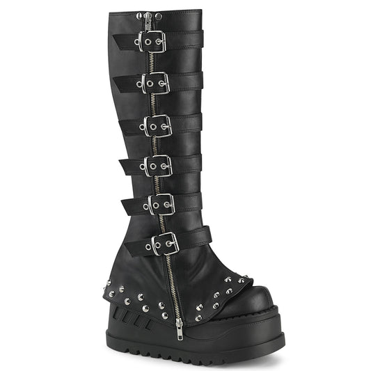 STOMP-223 Demonia Alternative Footwear Platform Knee High Boots