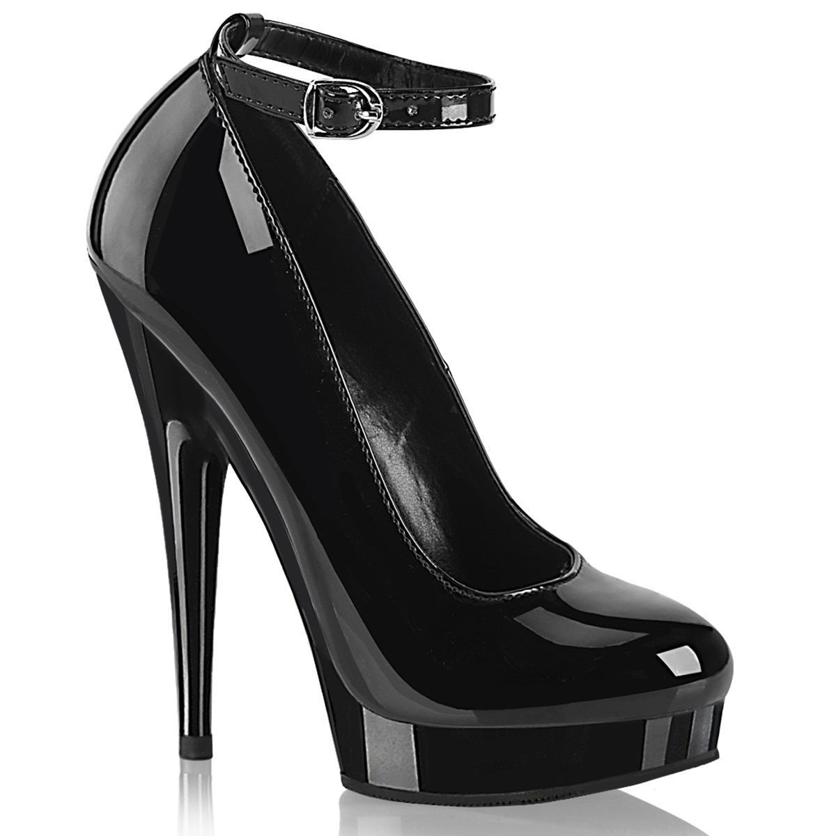 Sultry-686 Tacones de fetiche negro zapatos fabuliciosos