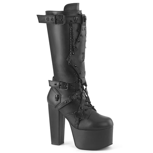 TORMENT-218 Demonia Alternative Footwear Vegan Knee High Black Boots