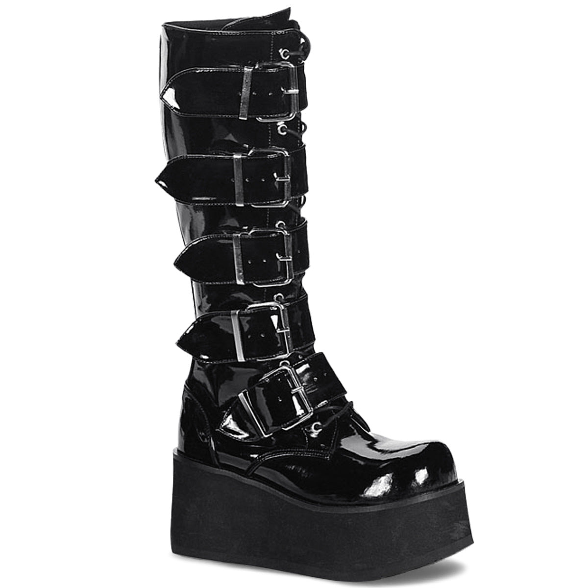 TRASHVILLE-518 Demoniacult Alternative Footwear Unisex Platforms Boots