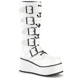 White  Alternative Footwear Unisex -  Demonia Cult TRASHVILLE-518