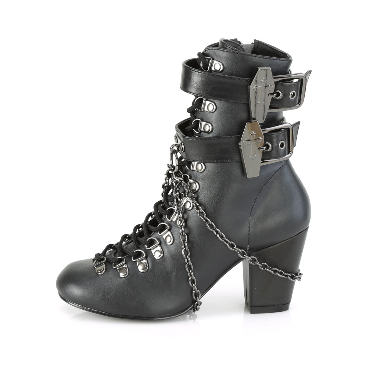VIVIKA-128 Demoniacult Alternative Footwear Women's Ankle Boots