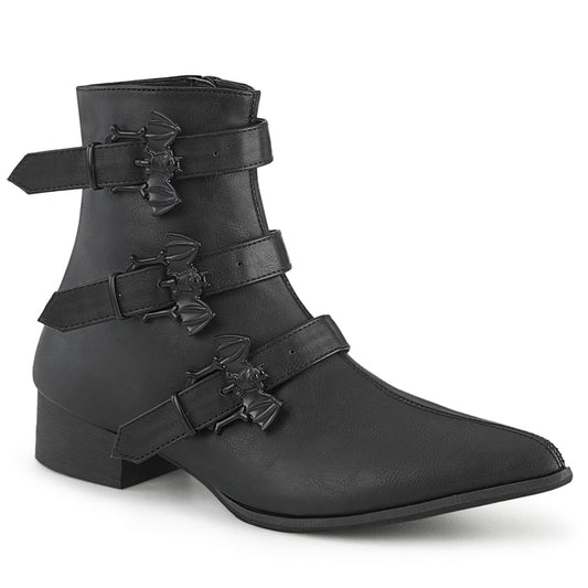 WARLOCK-50-B Demoniacult Alternative Footwear Unisex Ankle Boots