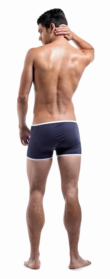 MP139219 Malepower Snap Pouch Short - Navy