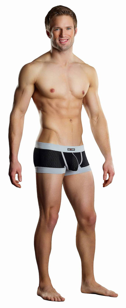 MP142202 Malepower Sport Mini Short - Black/Grey