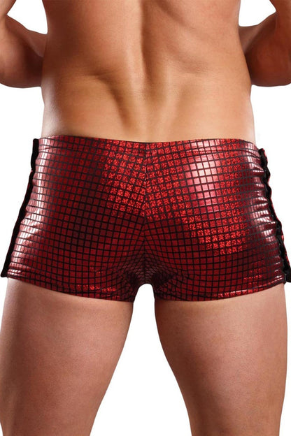 MP143189 Malepower Male Power Rip Off Shorts Red/Black