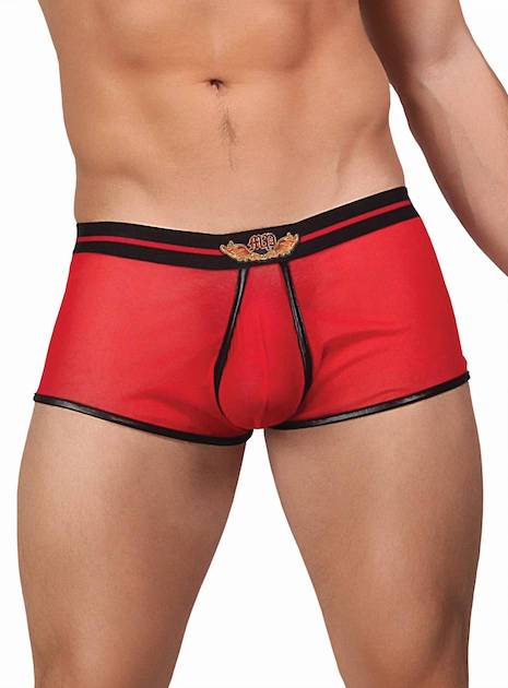 MP150157 Malepower Lo Rise Pouch Enhancer Short - Red