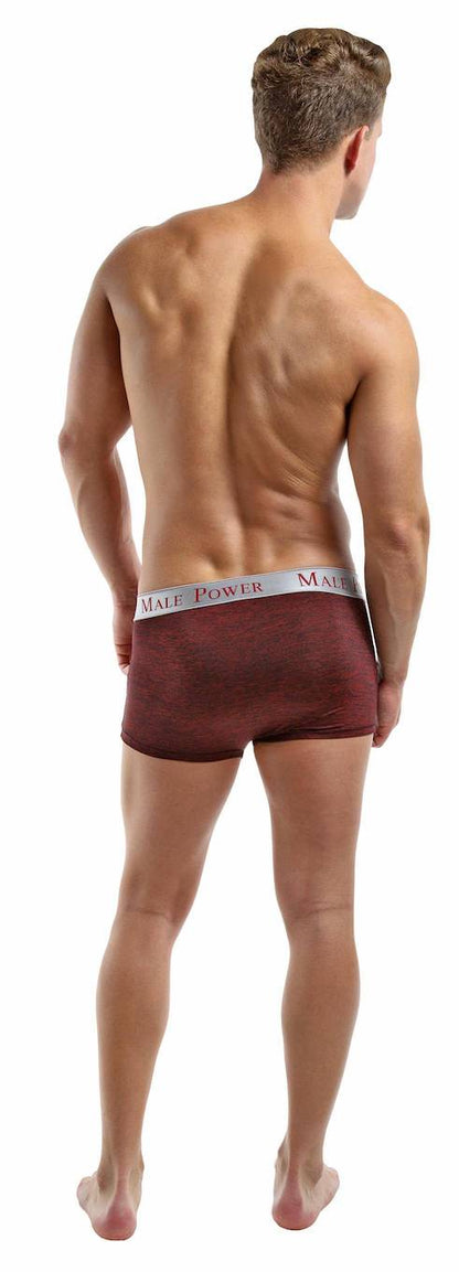 MP156222 Malepower Panel Short - Wine/Black