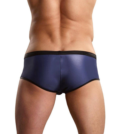 MP157196 Malepower Zipper Short - Blue/Black