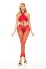 PL23101 Pink Lipstick Lingerie Sexy 3 PC Linerie te da el juego del infierno