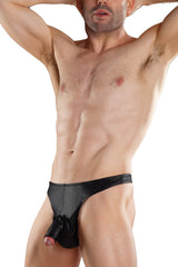 MP310004 Malepower Cock-a-too Thong - Black