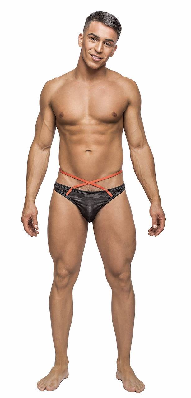 MP412243 Malepower Sport Strap Thong - Black