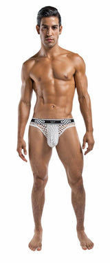 MP438223 MalePower Lo Rise Thong - Alb