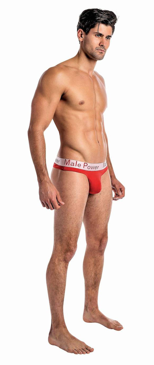 MP438227 Malepower Lo Rise Thong - Red
