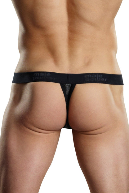 MP443206 Malepower Male Power Thong Silver