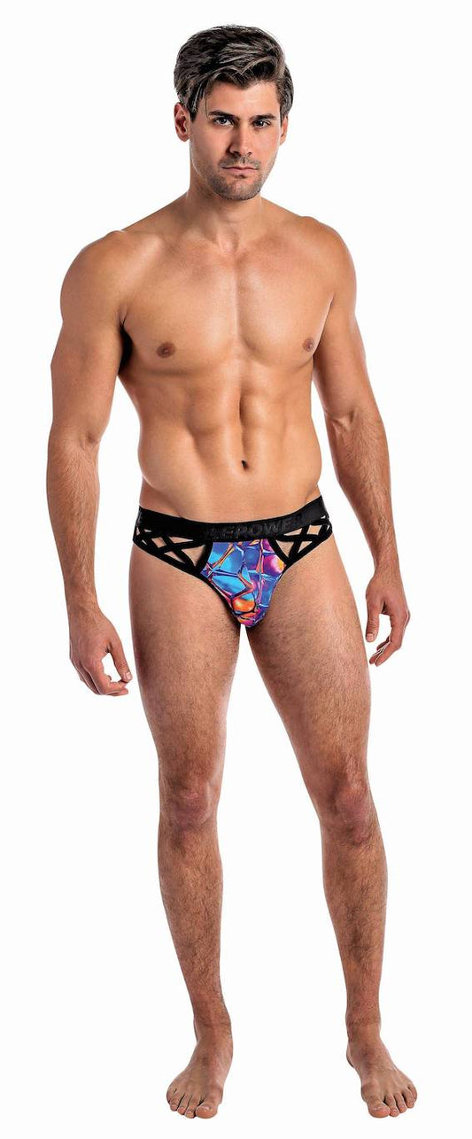 MP460226 Malepower Crossover Thong - Print