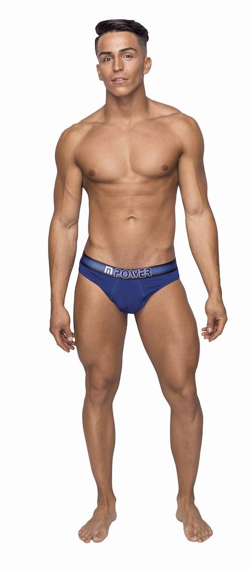 MP463235 Malepower Thong with pocket cavity - Navy