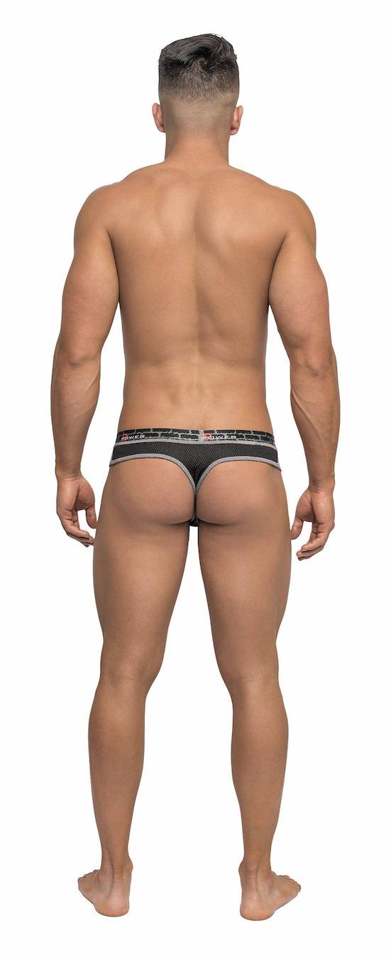 MP466237 Reversible de tanga de malPower - Negro/Gris