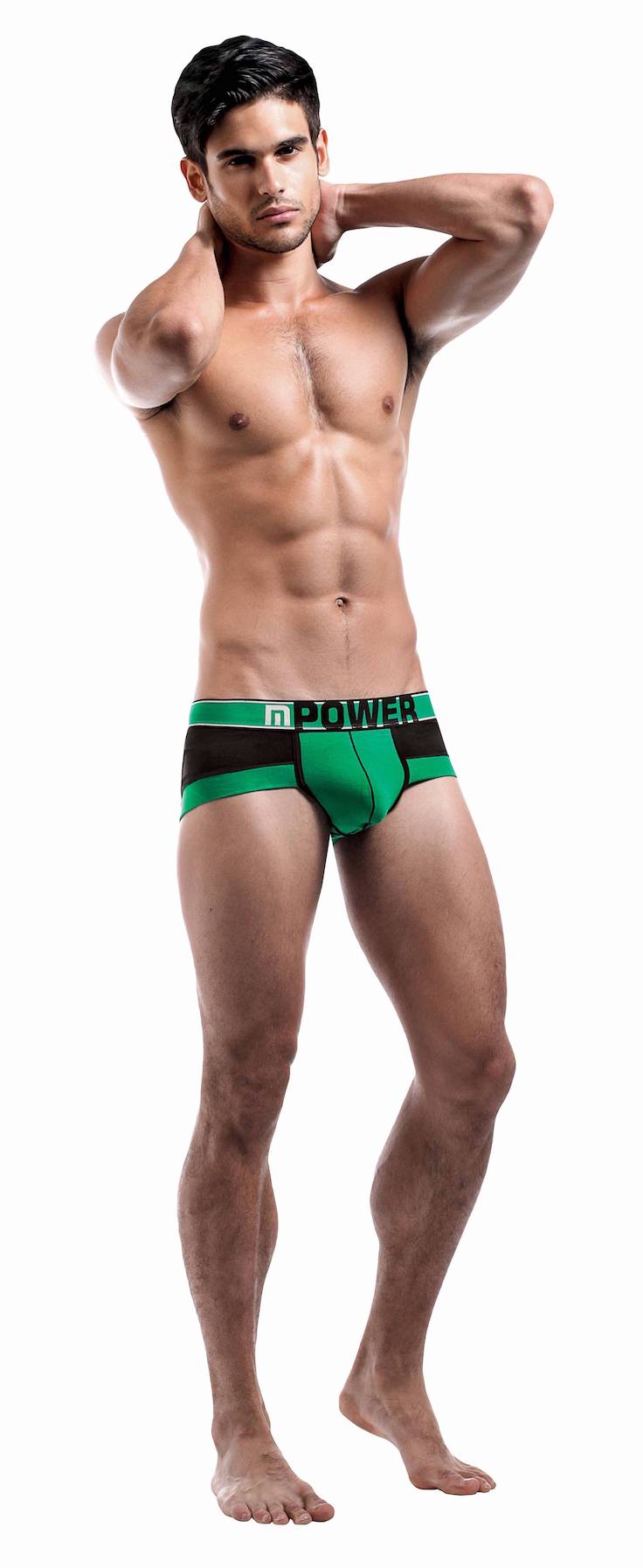 MP481221 Bikini MalePower Bikini - черный/зеленый