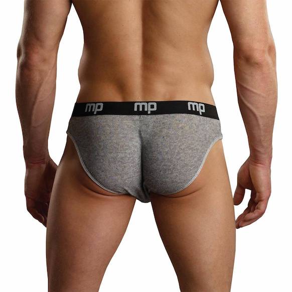 MP490198 Malepower Lo Rise Enhancer Bikini - Gray
