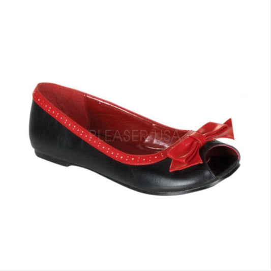 Demoniacult DAI64 Black/Red Pu Sexy Shoes Discontinued Sale Stock