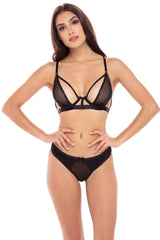 RR53020 Rene Rofe Lingerie Rene Rofe Lingerie NUEVA EN LA TOWN 2 PC BRA SET NEGRO