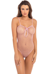 RR7089 Rene Rofe lencería deshecho de Bodysuit Rose Rose