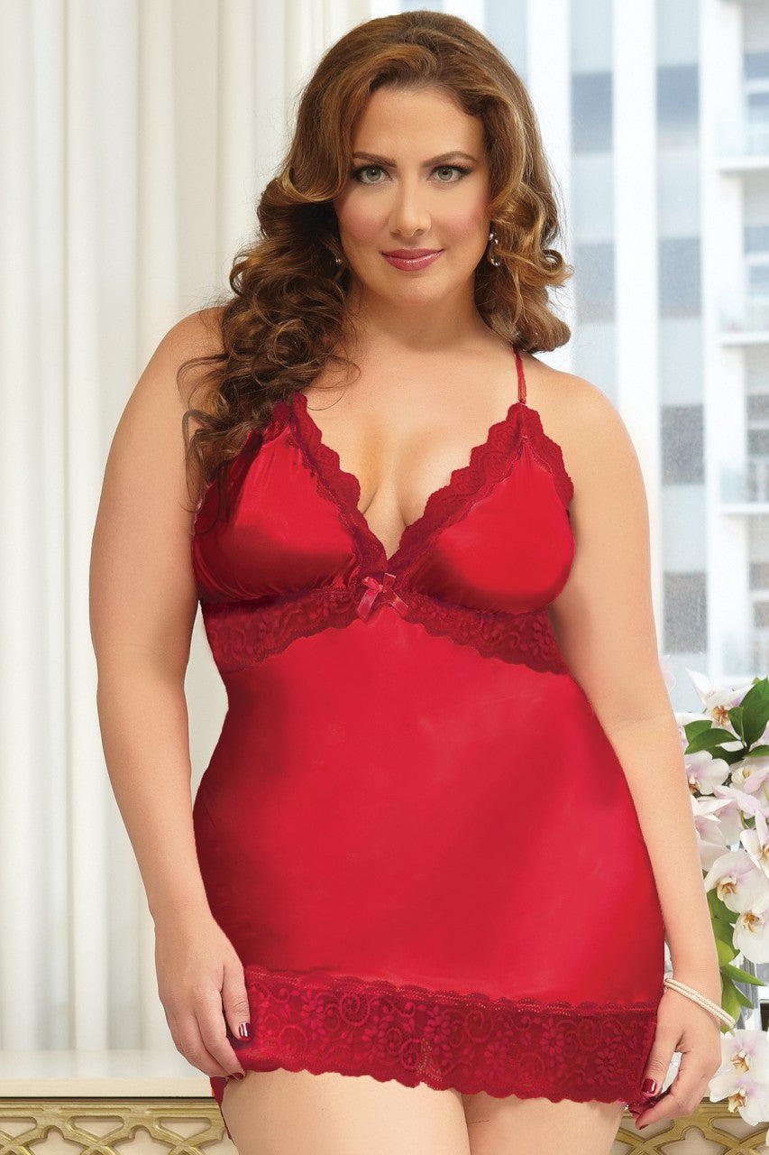 STM9722X  Seven Til Midnight SALE Lingerie Enchanting Chemise Red