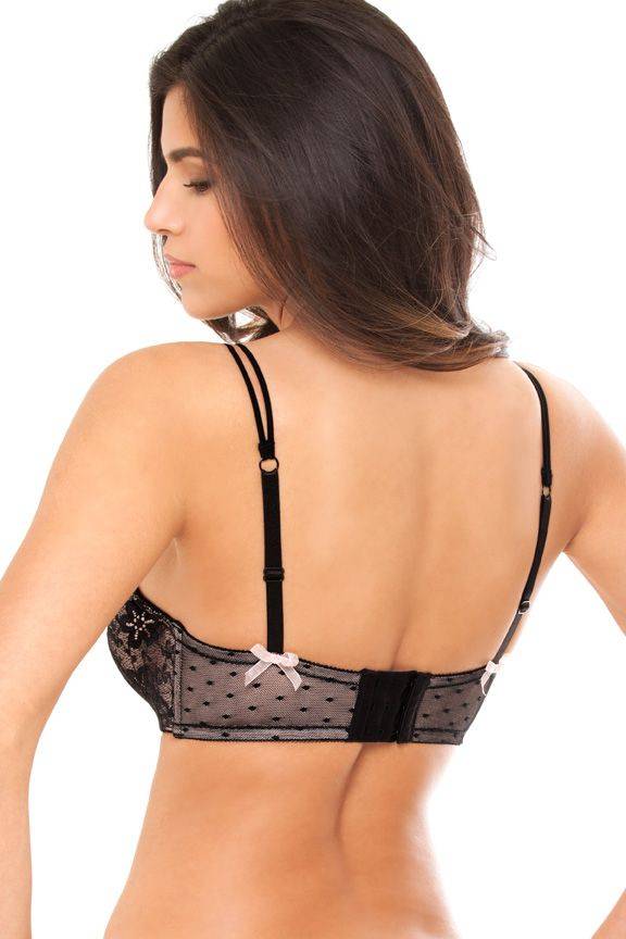 B2006 Rene Rofe Lingerie Bombshell Amor Affair Lace Demicup Bra