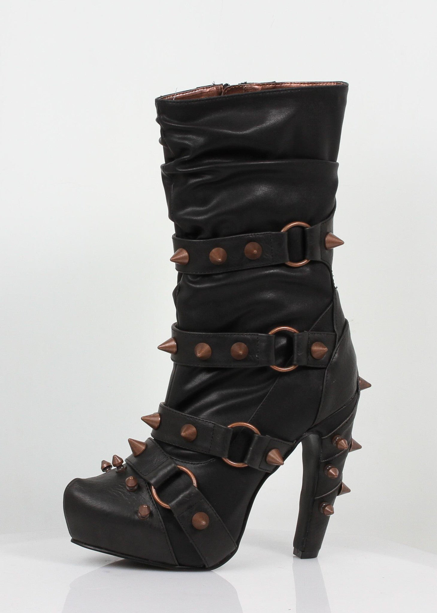 BJORN Hades Black High Heel Alternative Footwear Discontinued Sale Stock