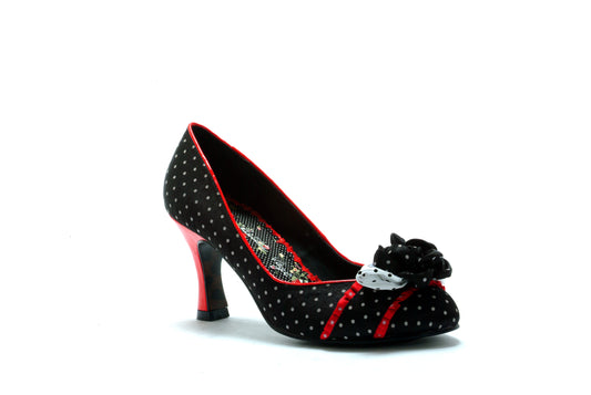 BP304-DARLENE Bettie Page Black High Heel Alternative Footwear Discontinued Sale Stock