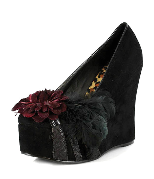 BP475-EDNA Bettie Page Black High Heel Alternative Footwear Discontinued Sale Stock
