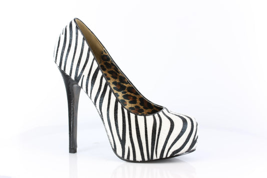 BP519-GABOR Bettie Page Zebra High Heel Alternative Footwear Discontinued Sale Stock