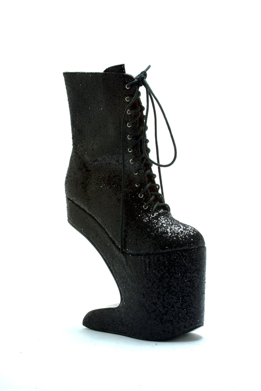 BP579-CHABLIS Bettie Page Black High Heel Alternative Footwear Discontinued Sale Stock