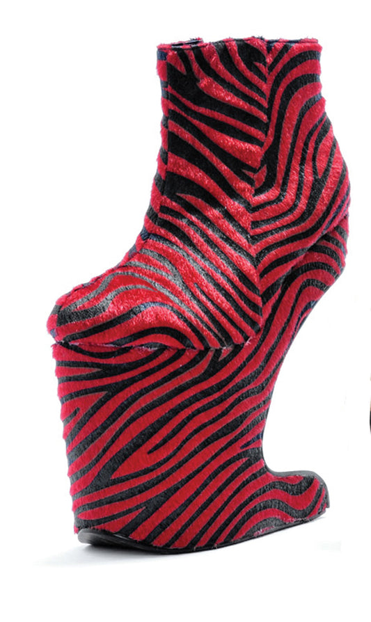 BP579-CORA Bettie Page Red High Heel Alternative Footwear Discontinued Sale Stock